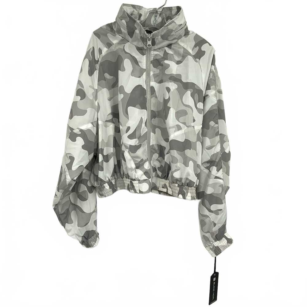 Blanc Noir Grey Camo Cropped Jacket | Women’s Small
